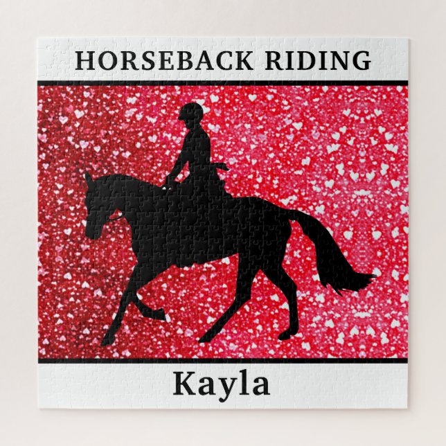 Puzzle Chica de caballos (Vertical)