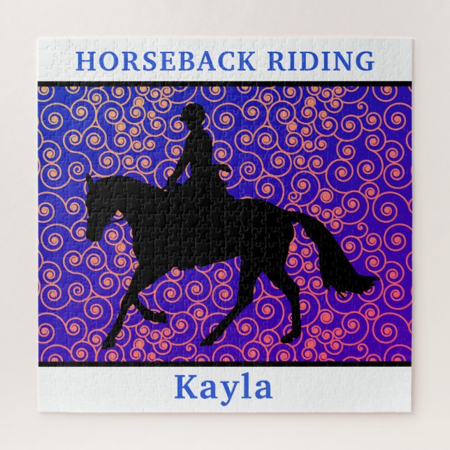 Puzzle Chica de caballos (Vertical)