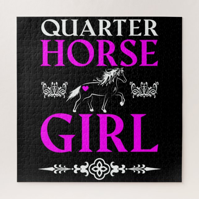 Puzzle Chica de cuartos de caballo (Vertical)