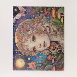 Puzzle Chica de fantasía mágica mística