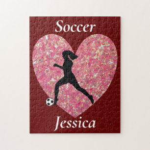 Puzzle Chica de fútbol, Chica de fútbol de nombre persona