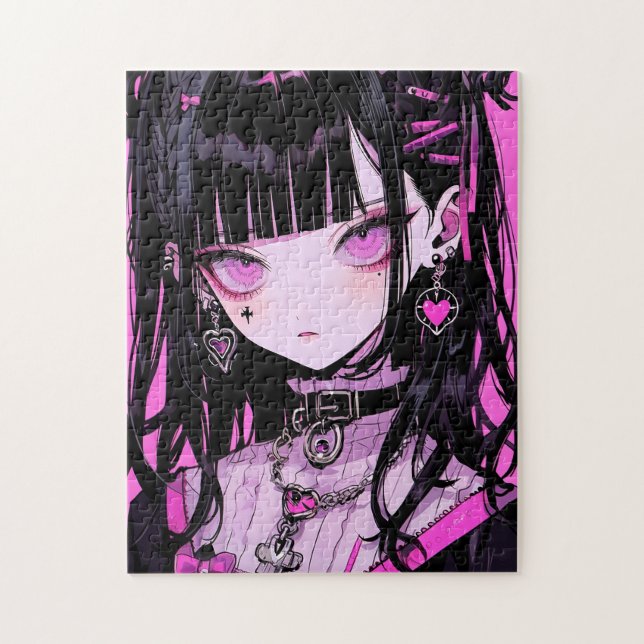 Puzzle Chica de Gótico Cute Anime (Vertical)