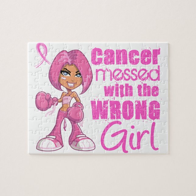 Puzzle Chica de Lucha contra el Cáncer de Mama 1 (Horizontal)