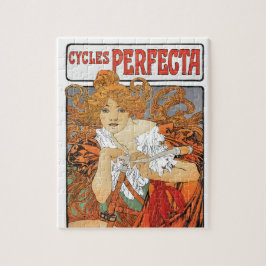 Puzzle Chica de Nouveau del arte del vintage