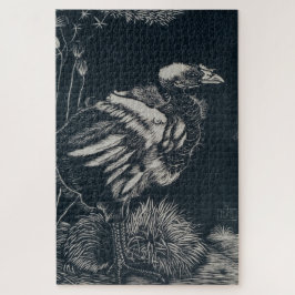 Puzzle Chica de pájaro saliendo de su nido (por Jan Manke