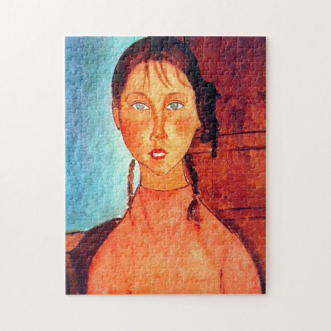 Puzzle Chica de Pigtails, Modigliani (Vertical)