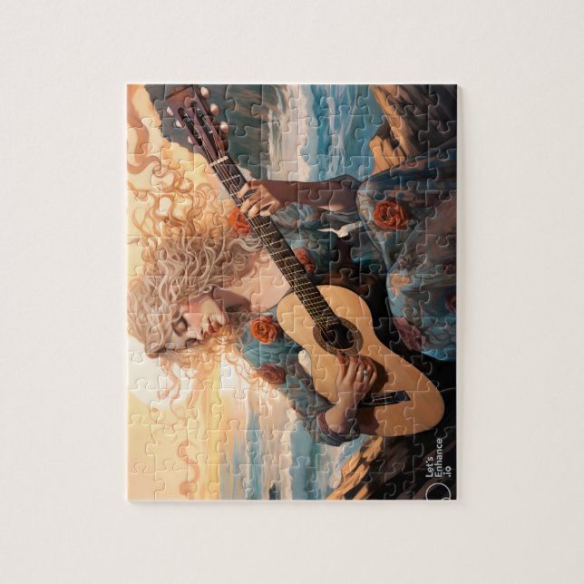 Puzzle Chica de playa Boho (Vertical)