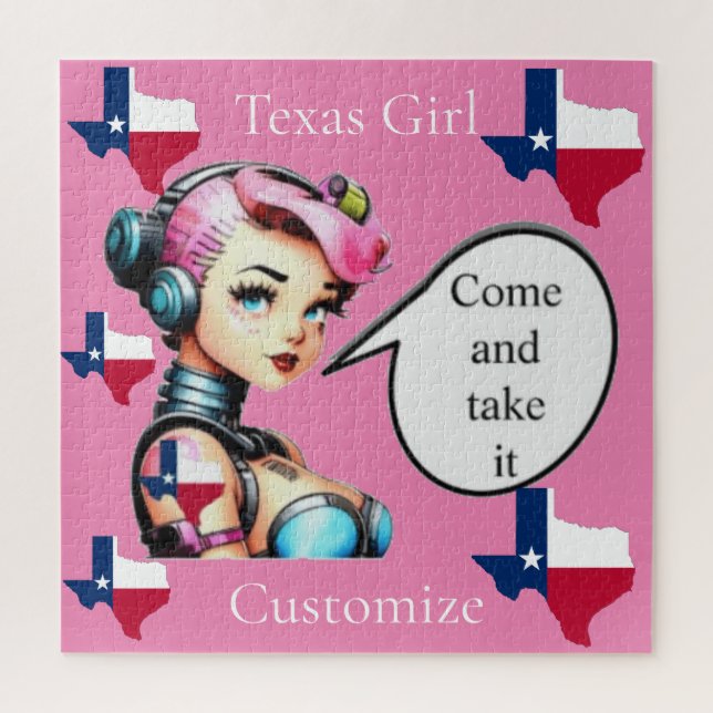 Puzzle Chica de Texas Thunder_Cove (Vertical)