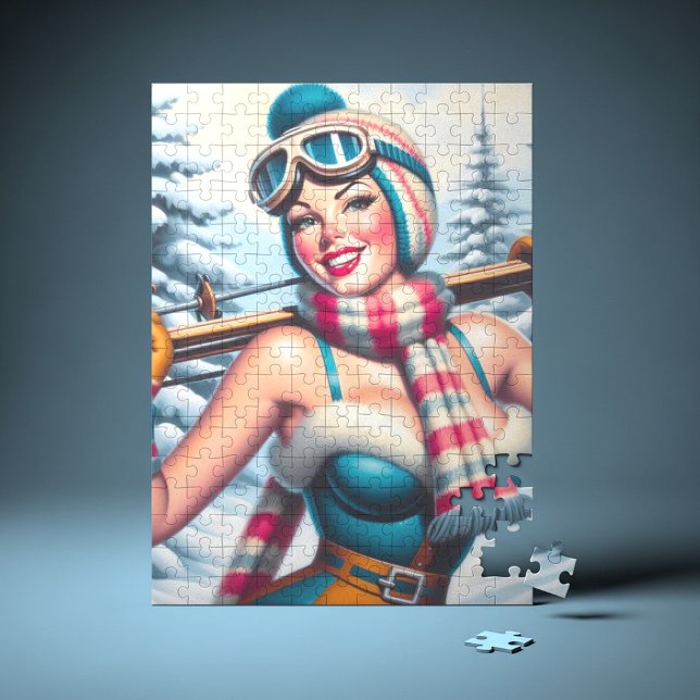 Puzzle Chica de Winter Pin-up (Subido por el creador)