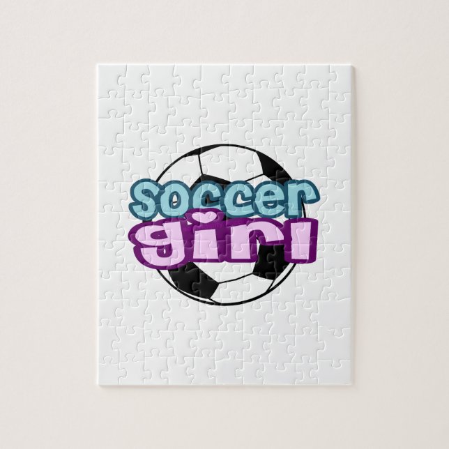 Puzzle Chica del fútbol (Vertical)
