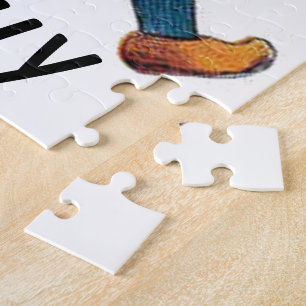 Puzzle Chica divertida de flor de tulipano amarillo