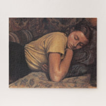 Chica durmiente (por Serebriakova)