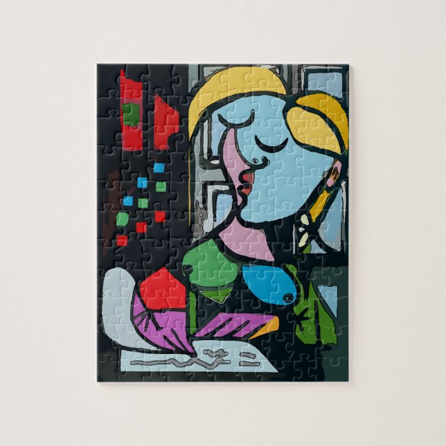 Puzzle Chica en el Comprimido 2 (Vertical)