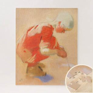 Puzzle Chica en la arena, Helene Schjerfbeck