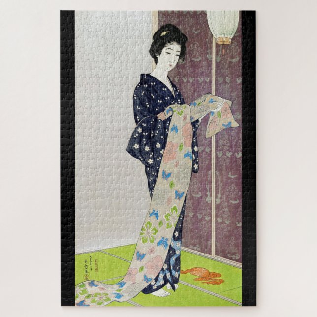 Puzzle Chica en traje de verano, Goyō Hashiguchi (Vertical)