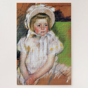 Puzzle Chica en un bonnet blanco, Mary Cassatt