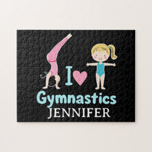 Puzzle Chica Gimnasta Personalizada, Amo La Gimnasia