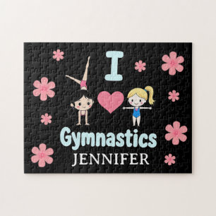 Puzzle Chica Gimnasta Personalizada, Amo La Gimnasia