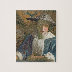 Puzzle Chica joven con una flauta, c.1665-70