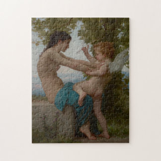 Puzzle Chica joven que defiende contra el eros Bouguereau
