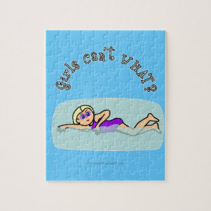 Puzzle Chica nadador ligero