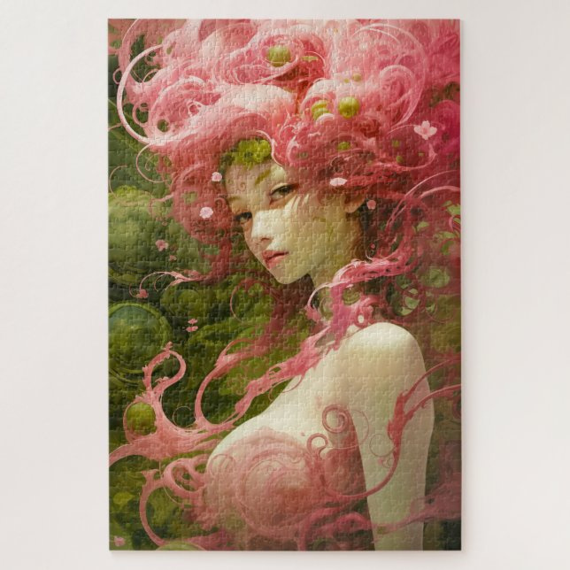 Puzzle Chica Pinky en el Mundo Verde (Vertical)