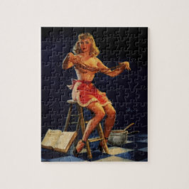 Puzzle Chica Pinup del fabricante de Taffy Retro Vintage