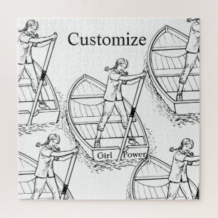 Puzzle Chica Power Sculling Boat Thunder_Cove