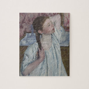 Puzzle Chica que arregla su pelo, 1886 (aceite en lona)