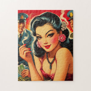 Puzzle Chica Retro Oriental