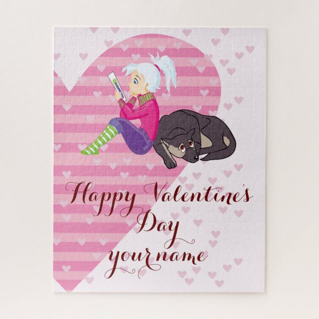 Puzzle Chica Ser enamorado (Vertical)