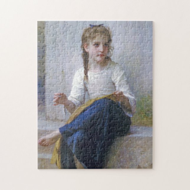 Puzzle Chica Sew, Bouguereau (Vertical)