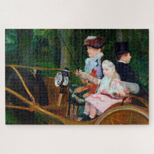 Puzzle Chica viajando en carro, Mary Cassatt