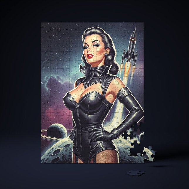 Puzzle Chica vintage del espacio (Subido por el creador)