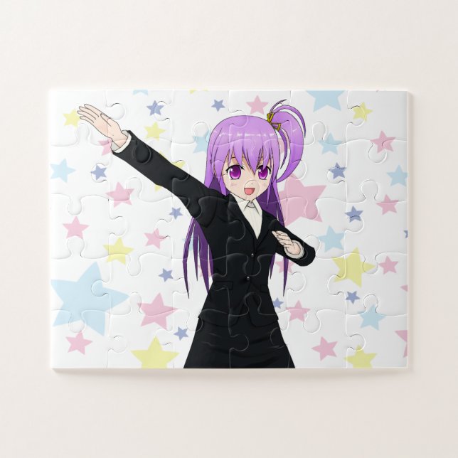 Puzzle Chica y estrellas (Horizontal)