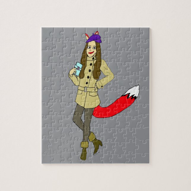 Puzzle Chica zorro  (Vertical)