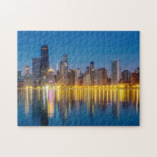 Puzzle Chicago Dawn Cityscape