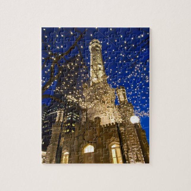 Puzzle Chicago en Navidad (Vertical)