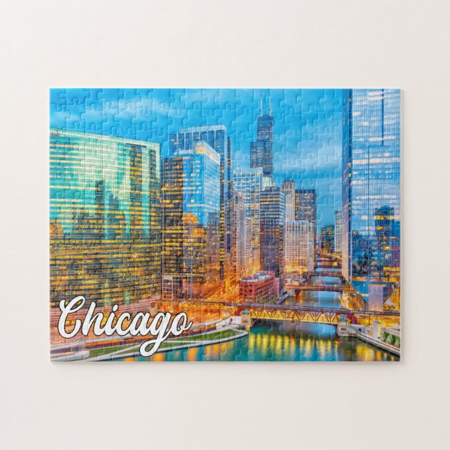 Puzzle Chicago, Illinois, Estados Unidos (Horizontal)