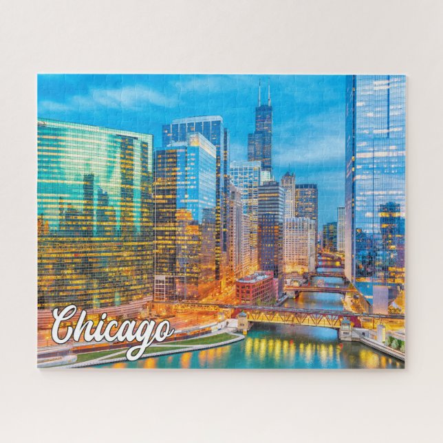 Puzzle Chicago, Illinois, Estados Unidos (Horizontal)