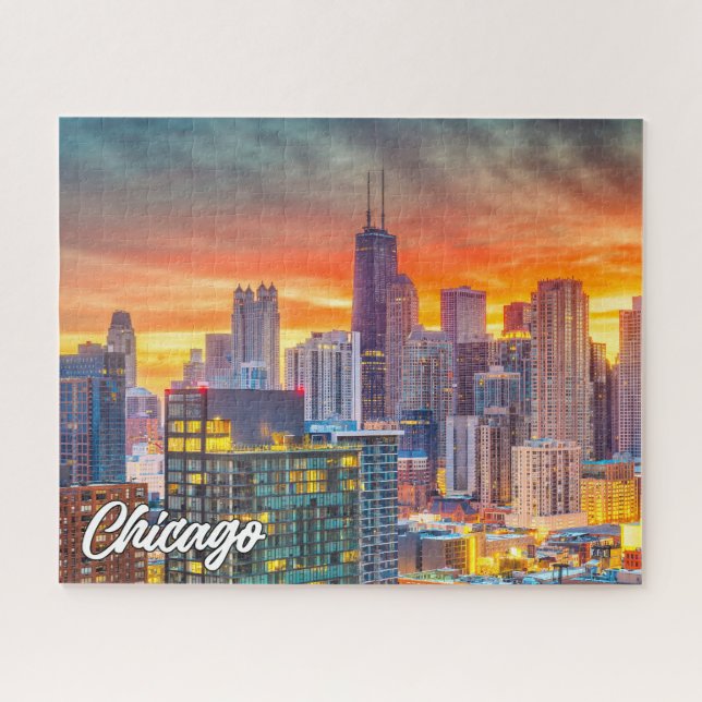 Puzzle Chicago, Illinois, Estados Unidos (Horizontal)