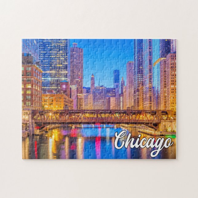 Puzzle Chicago, Illinois, Estados Unidos (Horizontal)