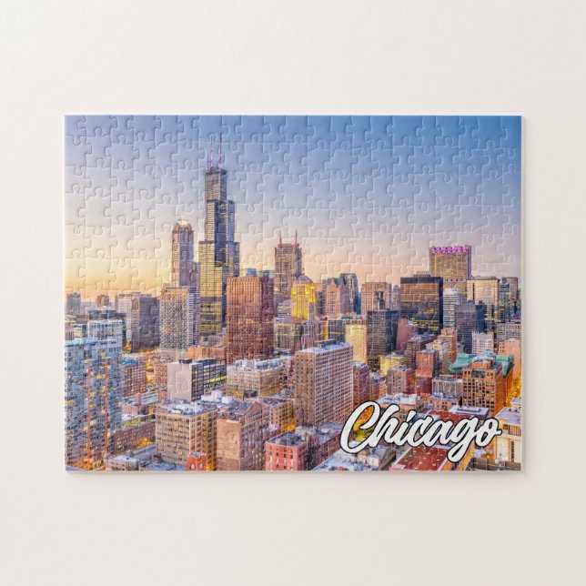 Puzzle Chicago, Illinois, Estados Unidos (Horizontal)