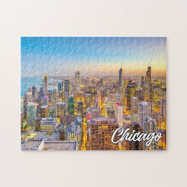 Puzzle Chicago, Illinois, Estados Unidos (Horizontal)