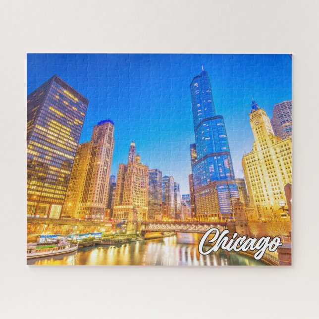 Puzzle Chicago, Illinois, Estados Unidos (Horizontal)
