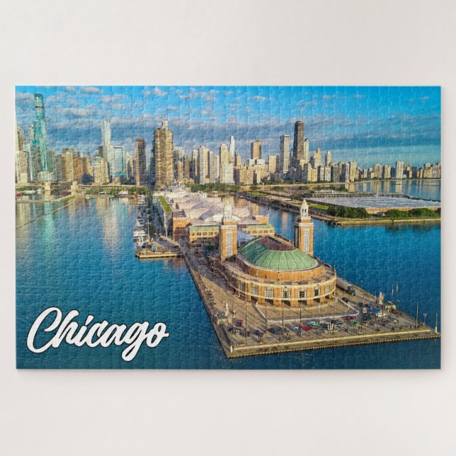 Puzzle Chicago, Illinois, Estados Unidos (Horizontal)