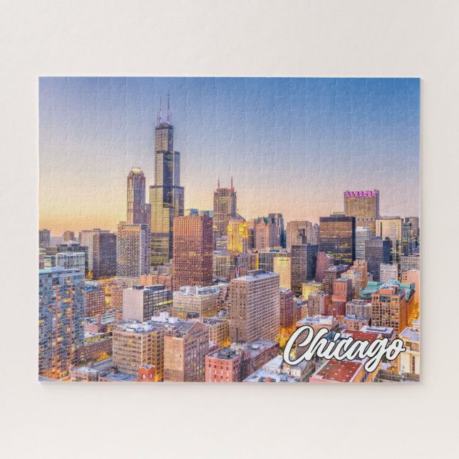 Puzzle Chicago, Illinois, Estados Unidos (Horizontal)