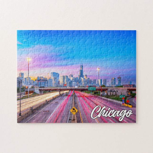 Puzzle Chicago, Illinois, Estados Unidos (Horizontal)
