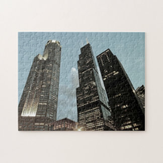 Puzzle Chicago Illinois Hancock Tower Urban Architecture