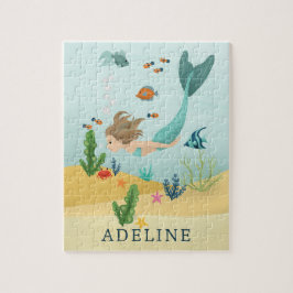 Puzzle Chicas acribillados y mágicos bajo la sirena marin